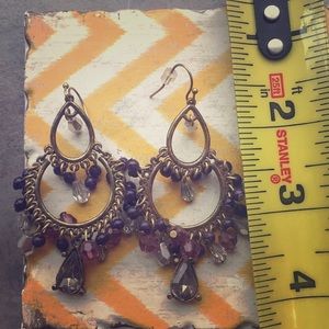 Purple Dangle Earrings